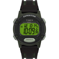 Timex Men's T49949 Expedition Digital CAT - Brown/Digital Green/Green