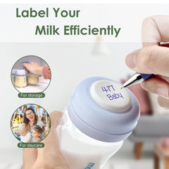 Maymom Screw Lids Aka Travel Caps with Rewritable Sealing Disc for Avent, Maymom Wide Mouth.