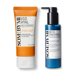 SOME BY MI Beta-Panthenol Repair Gel Cleanser & V10 Hyal Air Fit Sunscreen