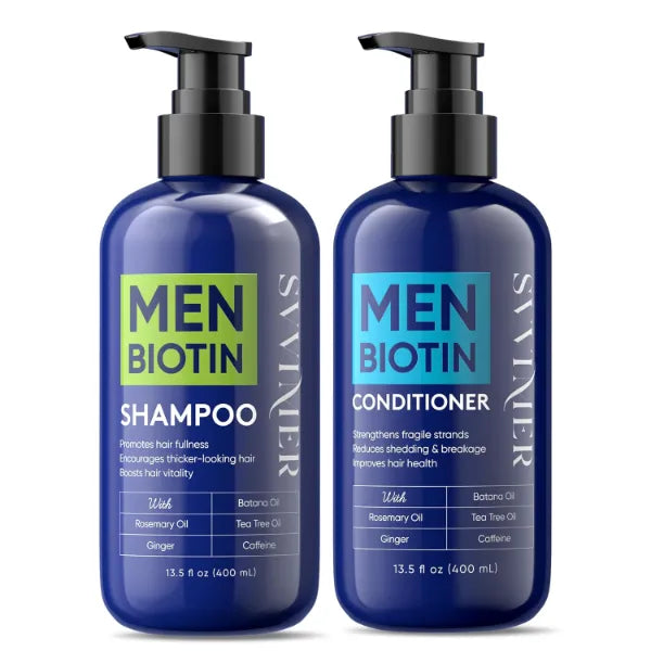 Svvimer Biotin Hair Growth Shampoo and Conditioner for Men