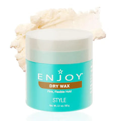 Enjoy Dry Wax, Non Greasy Pliable Texture Hair Wax, Firm Flexible Hold Natural Matte Finish - 2.1 Oz