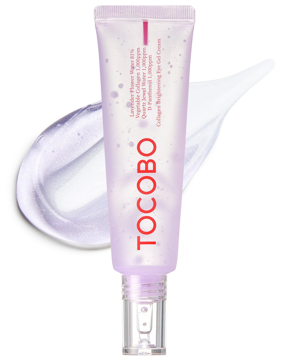 TOCOBO Collagen Brightening Eye Gel Cream 1.73oz / 49g | Quartz Water, Lavender Water Extract, Brightening Eye Care, Eye Lifting | Vegan, Collagen Eye cream