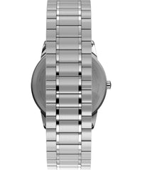 Timex Men's Easy Reader 35mm Watch – Gold-Tone Case White Dial with Gold-Tone Tapered Expansion Band - Silver-Tone/White/Silver-Tone