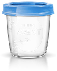 Philips AVENT Breast Milk Storage Cups, 6 Ounce (Pack of 5)