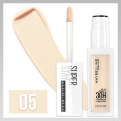 Maybelline Super Stay Liquid Concealer Makeup, Full Coverage Concealer, Up to 30 Hour Wear, Transfer Resistant, Natural Matte Finish, Oil-free, Available in 16 Shades, 05, 0.33 fl oz