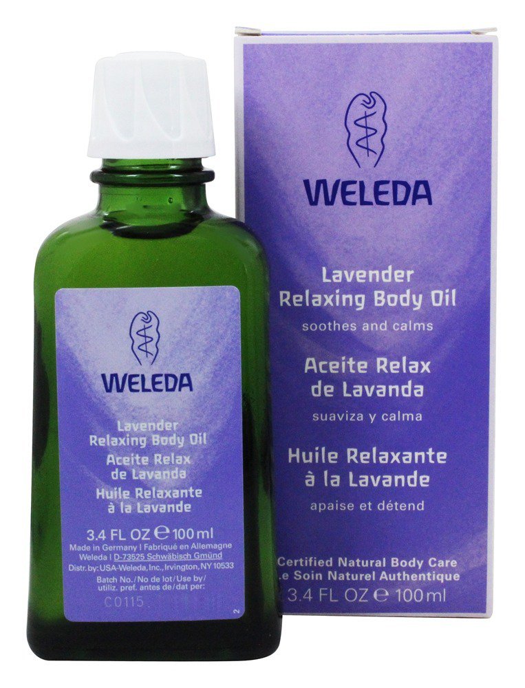 Weleda Lavender Body Oil, 3.4 fl oz (Pack of 4)