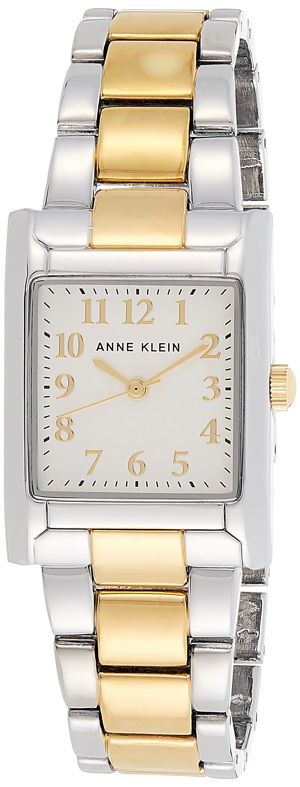 Anne Klein Women's Quartz Watch with Analog Display and Stainless Steel Bracelet AK3955SVTT