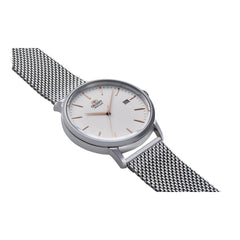 Orient RA-AC0E07S10B Stylish Maestro Contemporary Analog Automatic Watch for Men, 40 mm Case Size, Silver/White