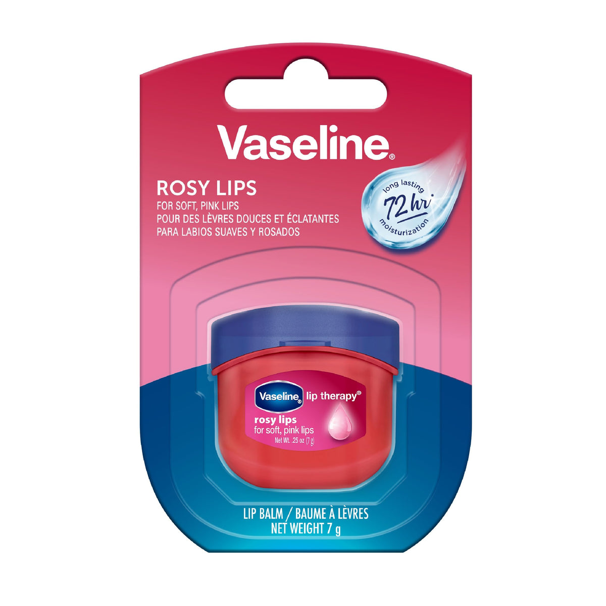 Vaseline Lip Therapy Lip Balm Mini Rosy 0.25 oz, 8 count