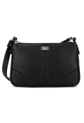 K London Real Leather Shoulder Bag | Bag For Mobile Phone| Mini Bag For Women & Girls | Shoulder Bag (Black) (2203_Black)