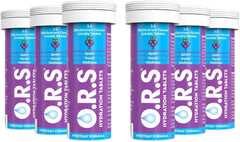 O.R.S Hydration Tablets with Electrolytes, Vegan, Gluten and Lactose Free Formula – Soluble Hydration Tablets with Black Currant Flavour (72 Tablets)