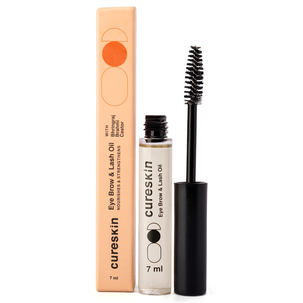 Cure Skin Eyebrow & Eyelash Oil | Nourishes & Strengthens (7ml) | Eyelash Growth Serum | Eyelash Serum for Eyelash Growth