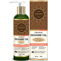 Organic Sesame Pure ColdPressed Oil For Hair, Body, Skin Care, Massage, 200 ml