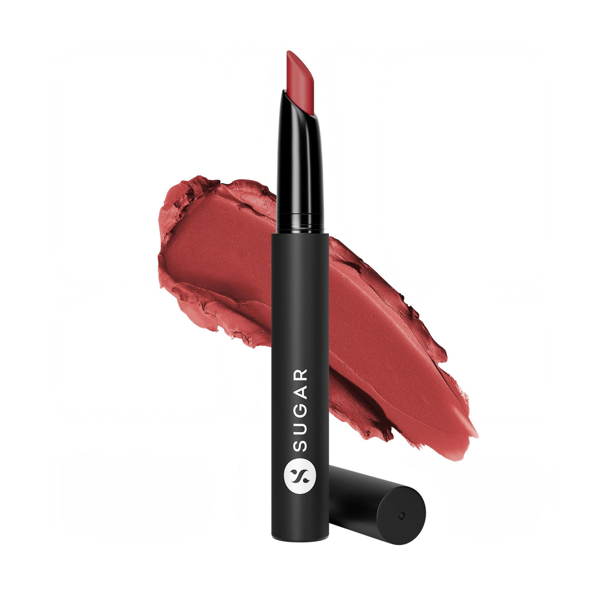 Sugar Cosmetics Matte Attack Transferproof Lipstick 09 The Beach Boys (Medium Peach with Red and Brown Undertones) Moisturizing, Long-Wearing, Matte Finish