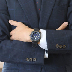 Citizen Men's Analogue Eco-Drive Watch with a Rubber Band Promaster Marine