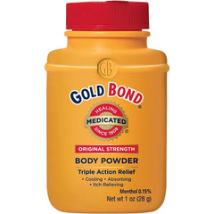 Gold Bond Talc-Free Medicated Original Strength Body Powder Travel Size, 1 Oz (4 Pack)
