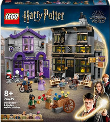 LEGO Harry Potter Ollivanders & Madam Malkin's Robes Set, Collectible Diagon Alley Wand and Clothes Shop Toys for 8 Plus Year Old Kids, Girls & Boys, with 6 Minifigures, Wizarding World Gifts 76439