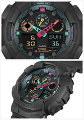 G-Shock Casio GA-100MF-1AJF [ Multi Fluorescent Color Series] Import from Japan New, Black