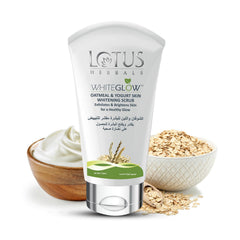 Lotus Herbals WHITEGLOW™ Oatmeal & Yogurt Skin Whitening Scrub 100gm