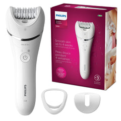 Philips Epilator Series 8000, with 3 Accessories, BRE700/04