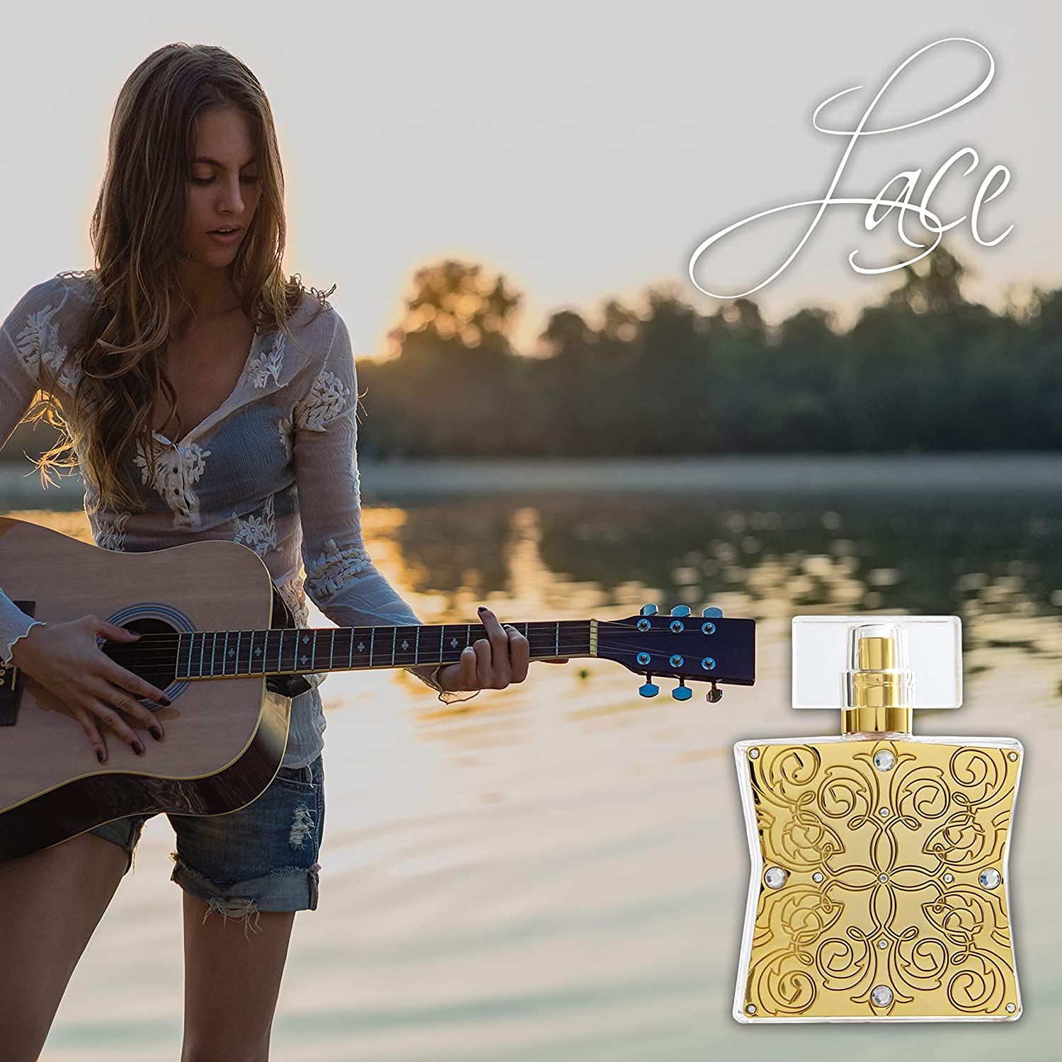 Lace Eau de Parfum by Tru Western, Perfumes for Women - Fruity Floral Fragrance for Women with notes of Citrus, Musk, Rose and Jasmine - 1.7 oz 50 mL