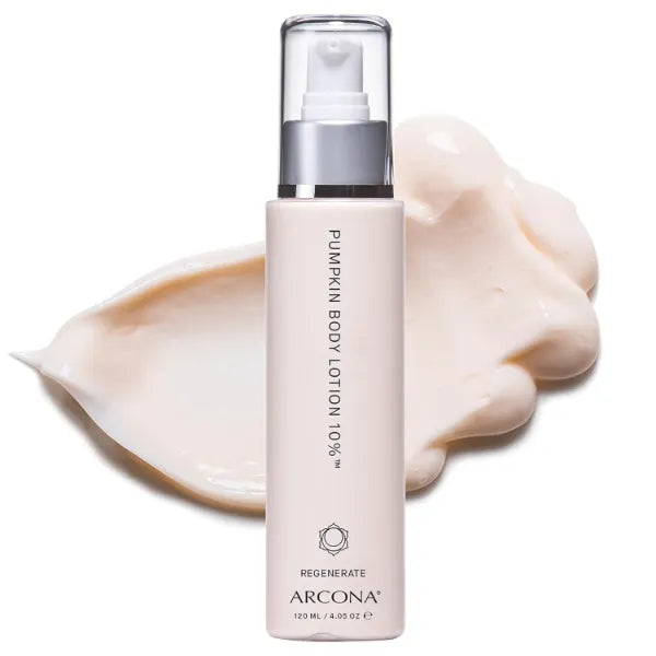 ARCONA Pumpkin Body Lotion 10% – Exfoliating Glycolic Acid for Radiant Skin | Deep Hydration with Pumpkin Enzymes | Daily Ritual for Rough, Dry Skin - 120ml