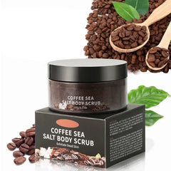 Grospe Coffee Body Scrub with Sea Salt – Natural Coffee Scrub & Exfoliating Body Scrubber, Helps Remove Dead Skin for Smooth Texture, 8.81oz (250g)