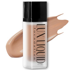 Organic Aloe-Based LUX Liquid Foundation, Natural Vegan Gluten-Free Made in USA, Toffee