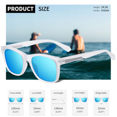 Joopin Square Polarized Sunglasses for Men Women, Classic Retro Sun Glasses UV400 Protection Driving Fishing