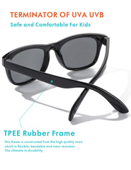 Flexible Kids Sunglasses Polarized Sports Sun Glasses Girls Boys Shades with Straps UV400 Protection Eyewear for Age 2-10