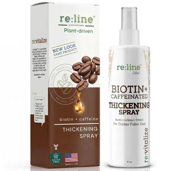Paisle Botanics Biotin Hair Thickening Spray for Volume and Growth NATURAL Volumizer with CAFFEINE for Thicker, Fuller Hair in Seconds