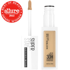 Maybelline Super Stay Liquid Concealer Makeup, Full Coverage Concealer, Up to 30 Hour Wear, Transfer Resistant, Natural Matte Finish, Oil-free, Available in 16 Shades, 27, 0.33 fl oz