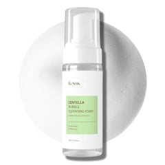 IUNIK Centella Bubble Foaming Vegan Facial Cleanser - 69% Centella Asiatica Extract, Soothing, Moisturizing, Exfoliating, Removes Pore Black and Whiteheads, 5.07 Fl Oz