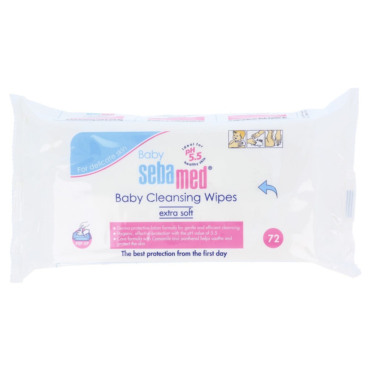 Sebamed Baby Cleansing Wipes Extra Soft Wipes 72pcs