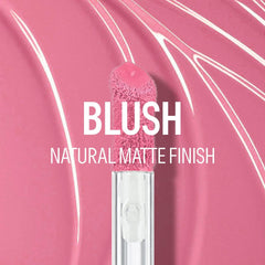 Parlberd 2 Colors Liquid Blush and Highlighter, Natural Matte Face Blush, Multi-Use Contour Highlighter Stick Makeup for Face & Body, Silky Creamy, Lightweight Blendable