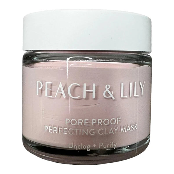 Peach & Lily Pore Proof Perfecting Clay Mask | Deep-Clean Kaolin & Bentonite Formula | Hydrating Wild Cherry, Strawberry, & Licorice Extracts | Gentle, Non-Drying Pore Cleanser | 80 ML / 2.70 FL. OZ