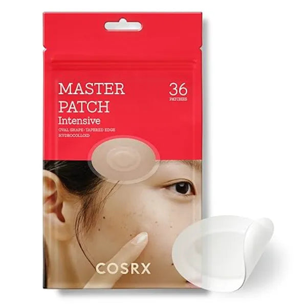 COSRX Master Patch Intensive 36 Patches Oval Shaped Hydrocolloid Pimple Patch with Tea Tree Oil Quick & Easy Blemish, Zit, Spot Treatment
