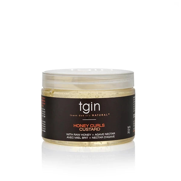 tgin Honey Curls Custard for Natural Hair - Dry Textured Curly Damaged