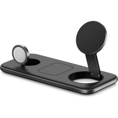 Satechi Qi2 Trio Wireless Charging Pad, 3 in 1 Wireless Charging Station, Qi2 15W Fast Charger for iPhone 17/16/15/14/13/12, 5W for AirPods and 5W for Apple Watch