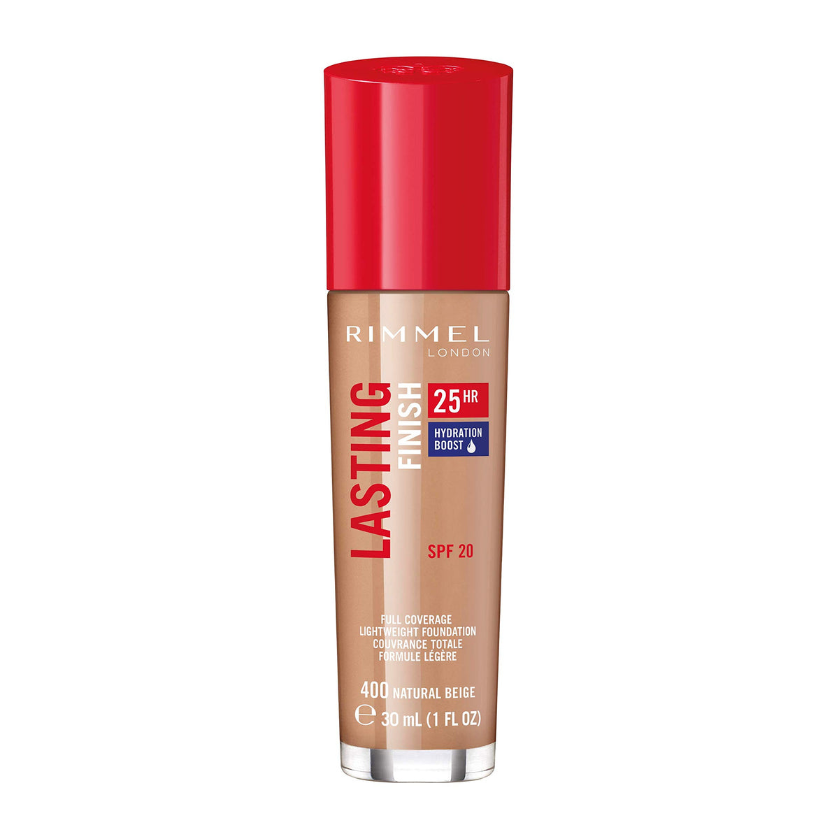 Rimmel Lasting Finish 25Hr Liquid Foundation - 400 Nbeige - 30ml
