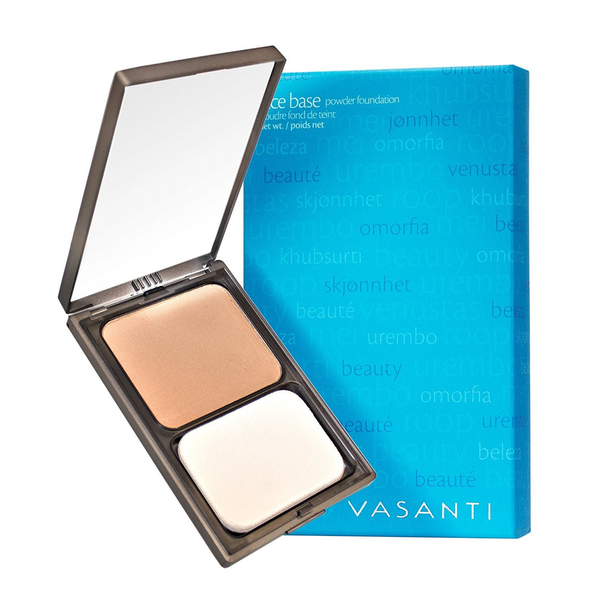 (V1 - Fair to Light) - Vasanti Face Base Powder Foundation with Mineral Pigments - Oil-Free, Paraben-Free (V1 - Fair to Light)