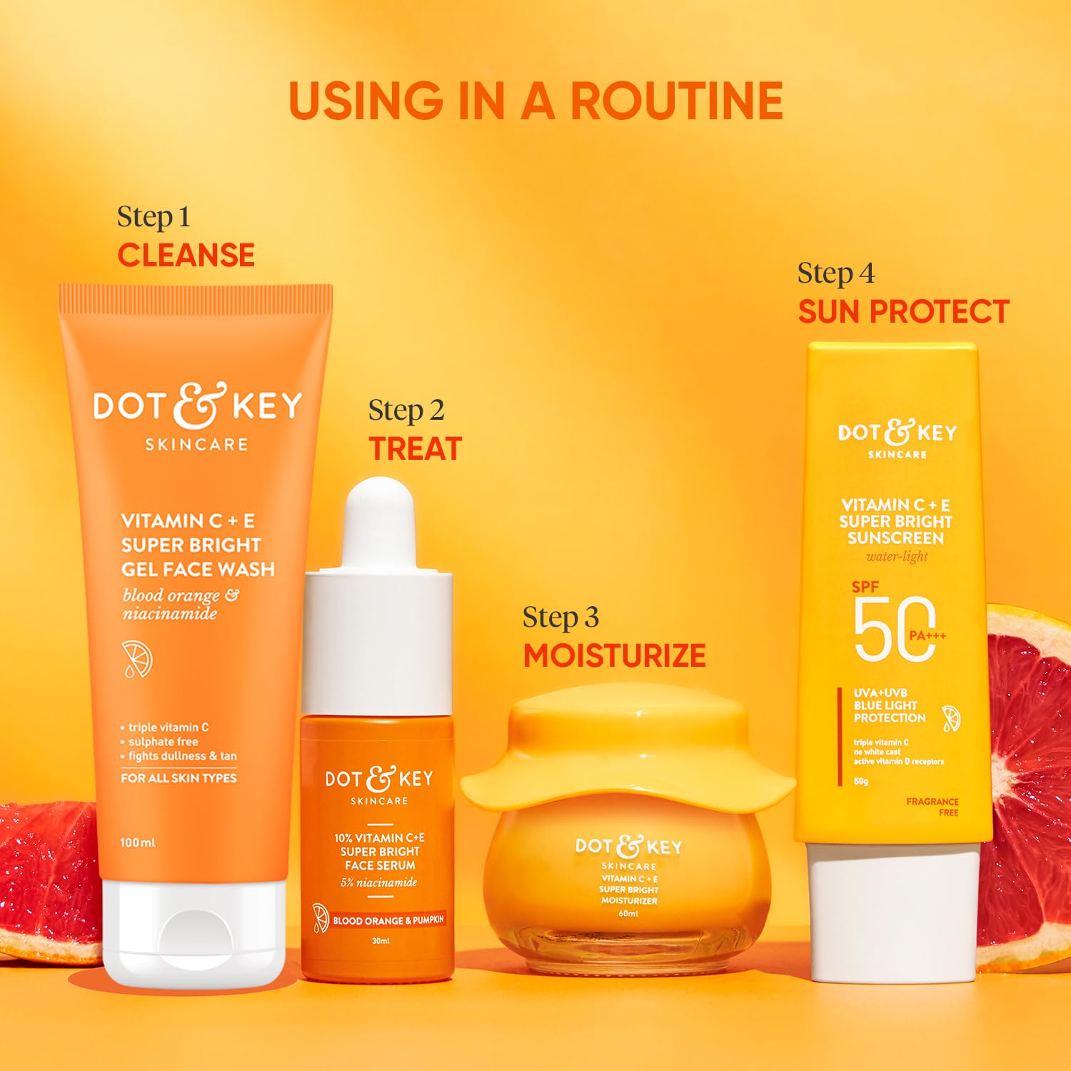 Dot & Key Vitamin C + E Super Bright Gel Face Wash Combo (Pack of 2, 100gm each) | For Glowing And Brightening Skin | All Skin Types|With Triple Vitamin C, Fades Dark Spots & Pigmentation