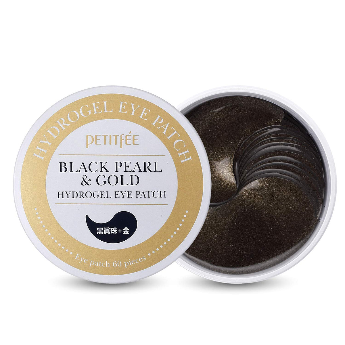 Petitfee Black Pearl and Gold Hydrogel Eye Patch - 60 Sheet