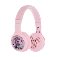 STORYPHONES ONANOFF , Storytelling Foldable Bluetooth Kids Headphones-Disney Bundle with Minnie Mouse Story Disk, Perfect for Travel, Learning, Screen-Free Entertainment,Stories and Music (Rose Pink)