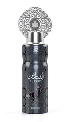 ARABIYAT Al Faris - 2 Pieces Perfume Gift Set for Unisex (100ml Eau De Parfum and 200ml Perfume Spray)