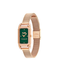 Coach CADIE Women's Watch, Analog-Gold / Green