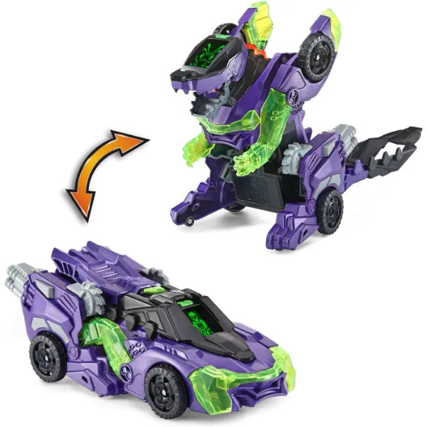 VTech Switch with GO Dragon Roadhog, Gorilla Muscle Car & Velociraptor Motorcycle