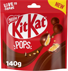 KitKat Nestle POPS Crispy Wheat Balls Covered in Chocolate Bag - 140g