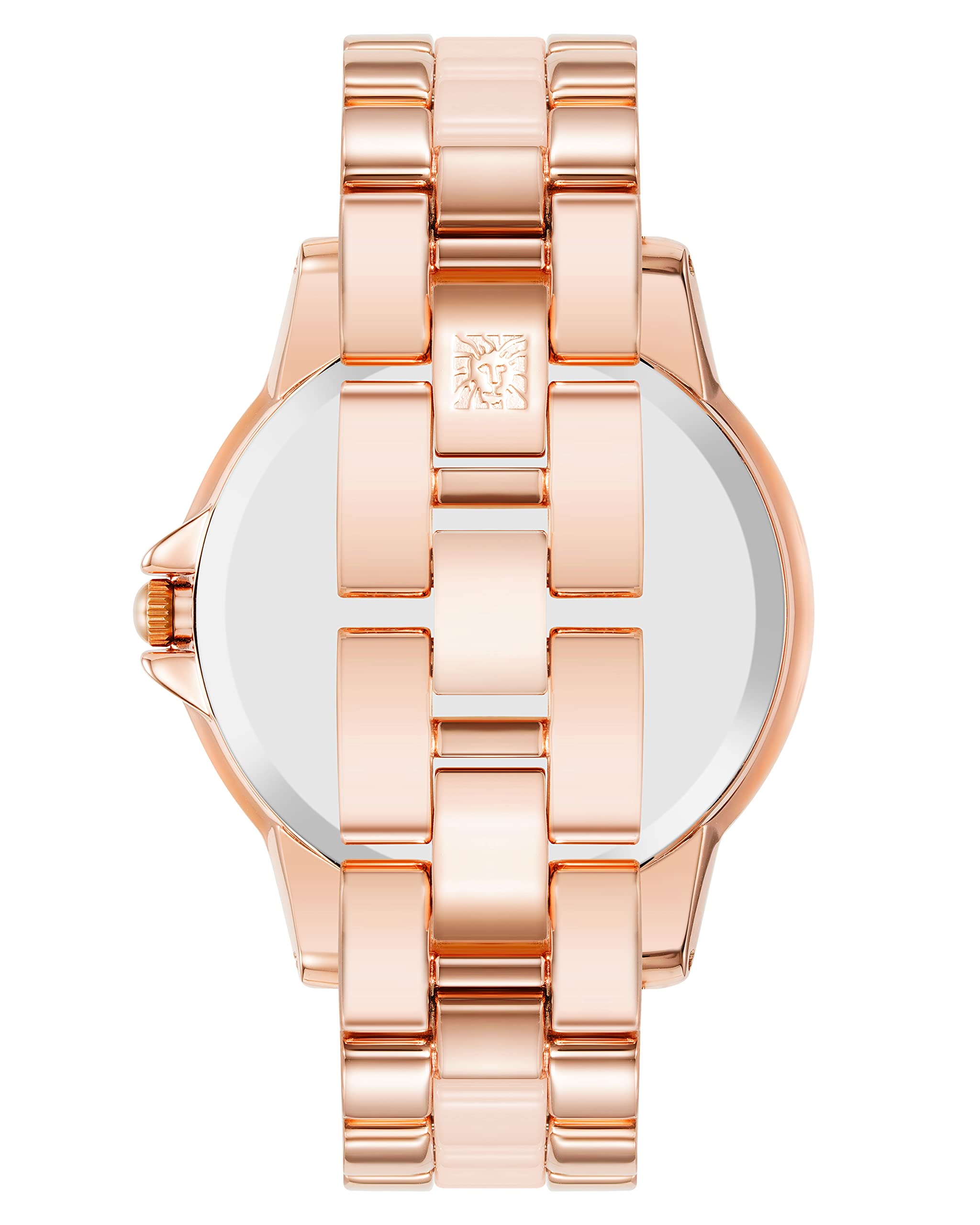 Anne Klein Women's Genuine Diamond Dial Ceramic Bracelet Watch, AK/4120, Blush/Rose Gold