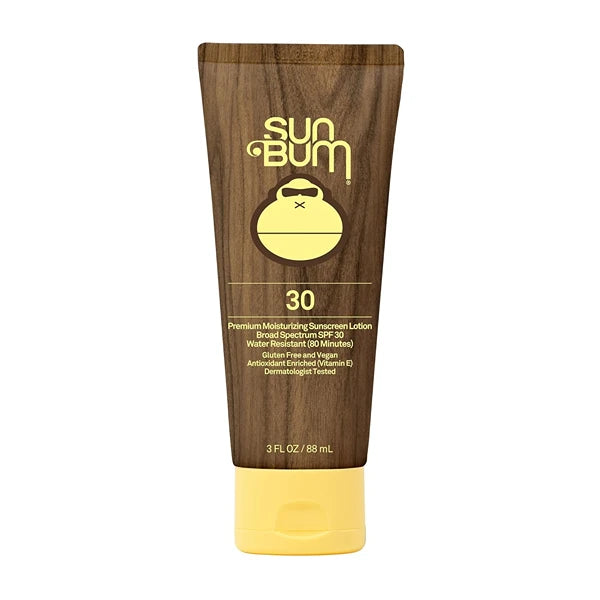 Sun Bum Original SPF 30 Sunscreen Body Lotion - Broad Spectrum Moisturizing Sunscreen with Vitamin E - Hawaii 104 Act Compliant (Made without Octinoxate & Oxybenzone) - Travel Size - 3 oz